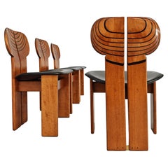 4 stühle "Africa" von Afra und Tobia scarpa für Maxalto  - 1980s
