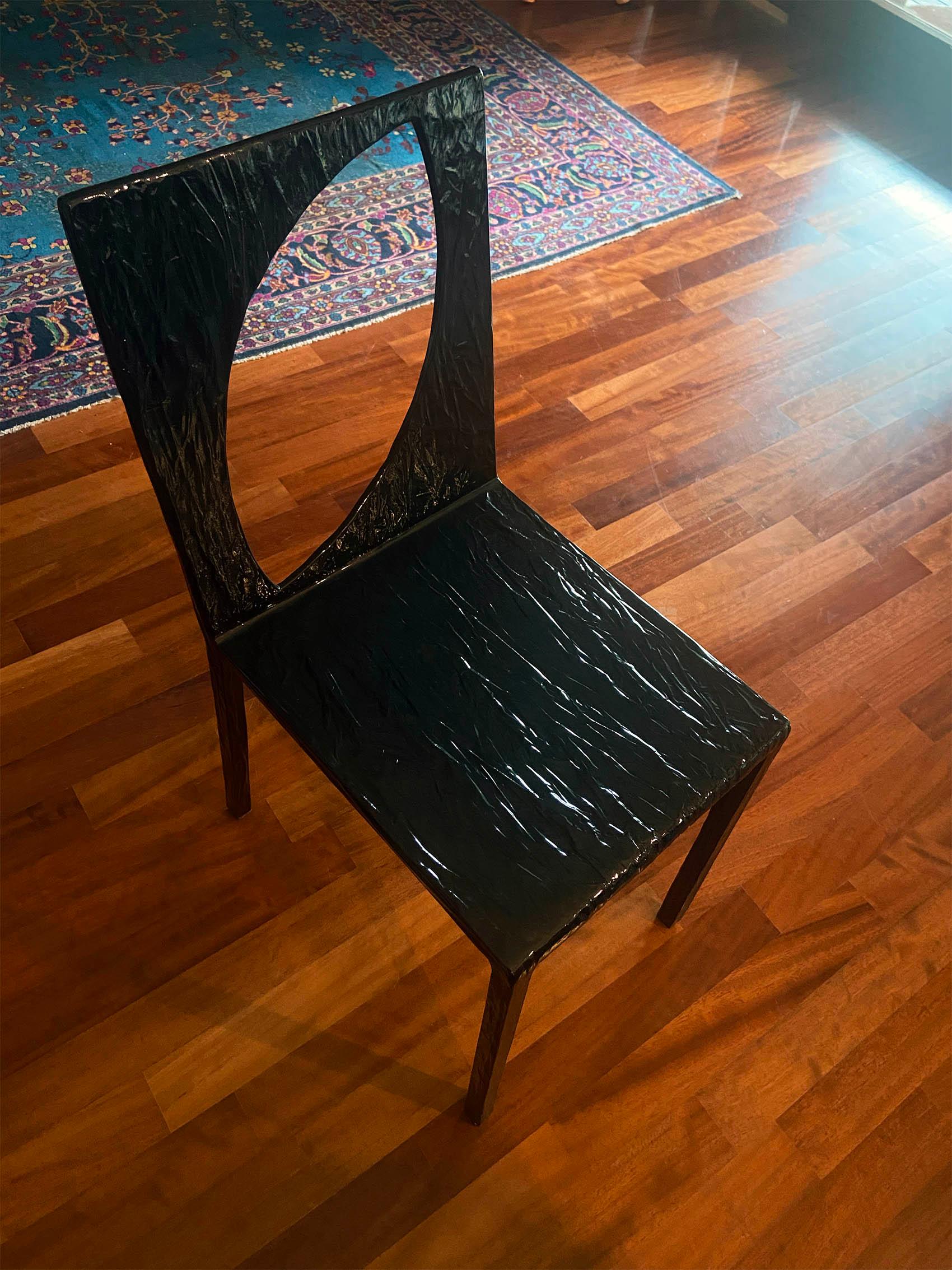 Ensemble de 4 chaises de bureau par Andrea Salvetti, produit par Dilmos en vente 4