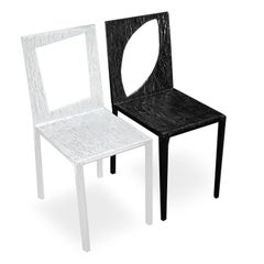 Set di 4 sedie Bureau di Andrea Salvetti, prodotte da Dilmos