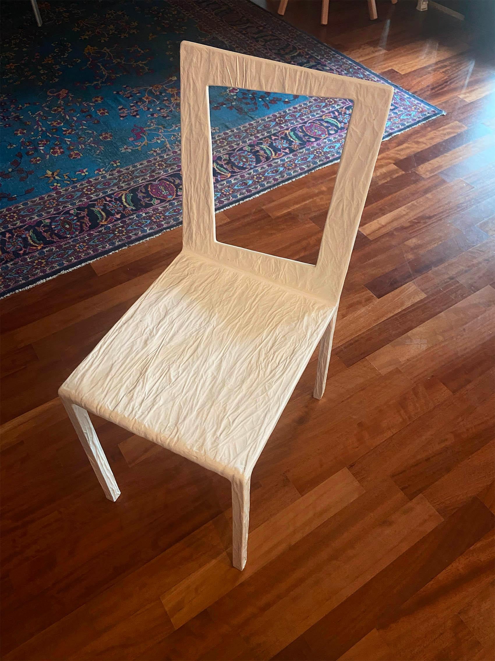 Ensemble de 4 chaises de bureau par Andrea Salvetti, produit par Dilmos Excellent état - En vente à Ravenna, IT