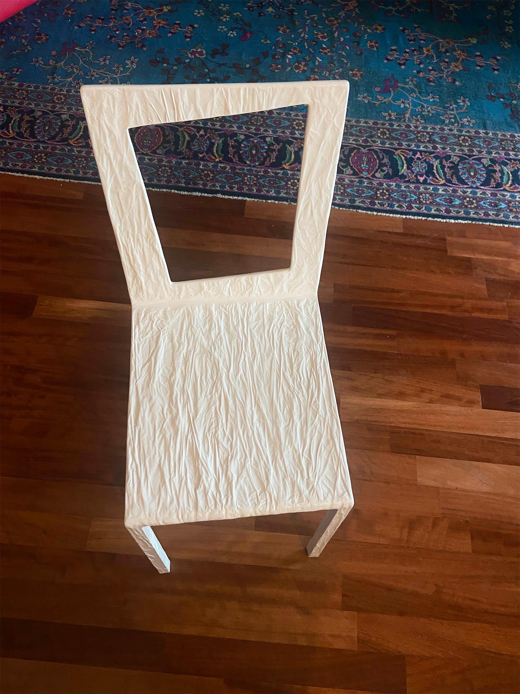 Ensemble de 4 chaises de bureau par Andrea Salvetti, produit par Dilmos en vente 1