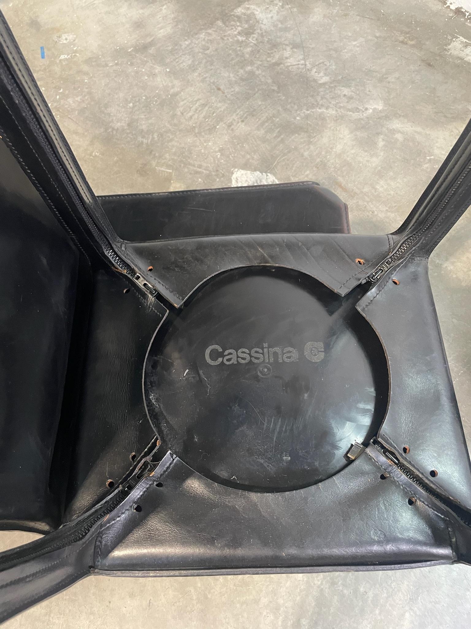 set di 4 sedie Cab per Cassina di Mario Bellini en venta 2