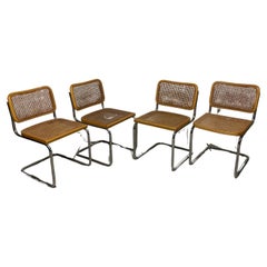 Vintage Set di 4 sedie Cesca B32 anni '70 marchiate Gavina