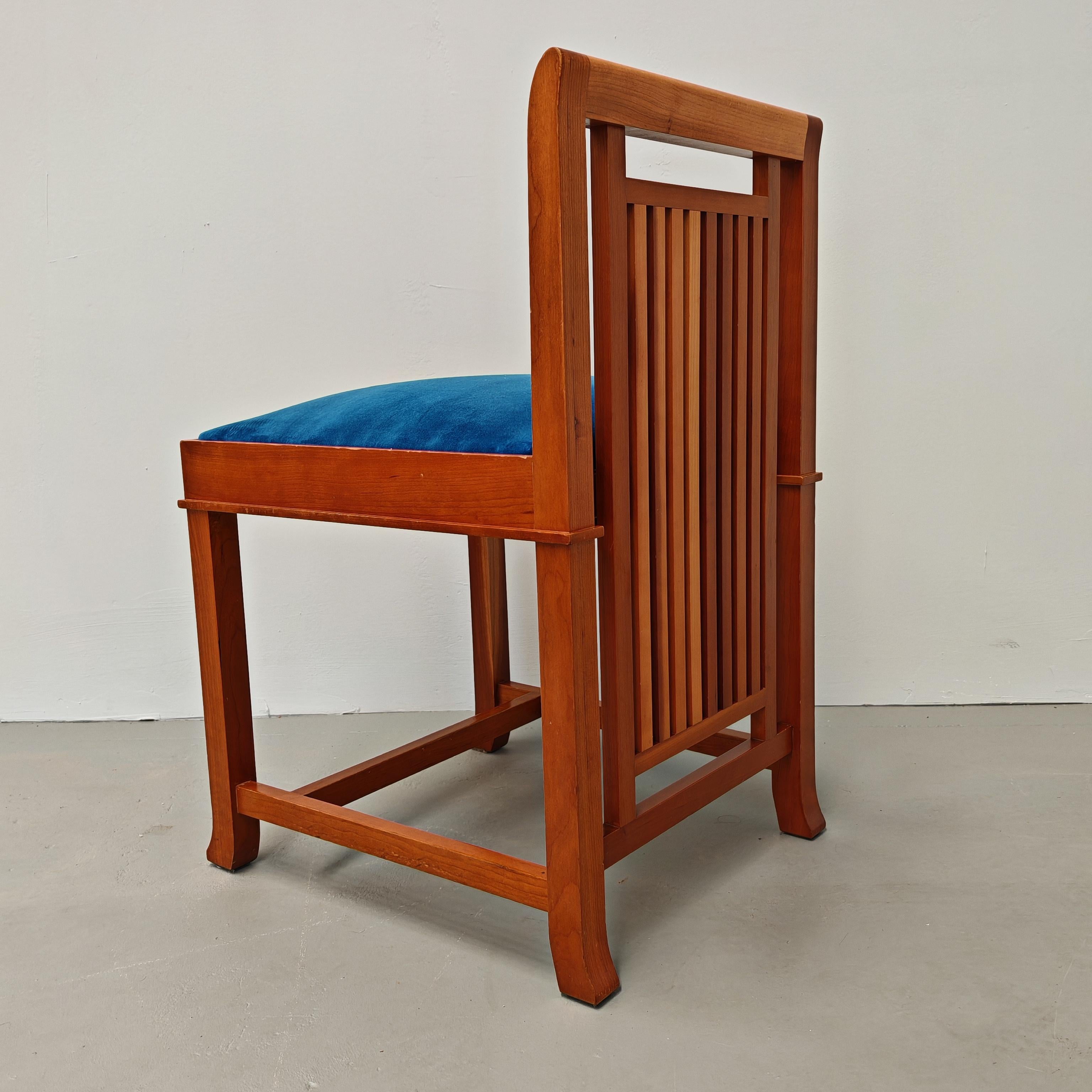 satz von 4 Coonley-Stühlen, Frank Lloyd Wright für Cassina 1989 im Angebot 5