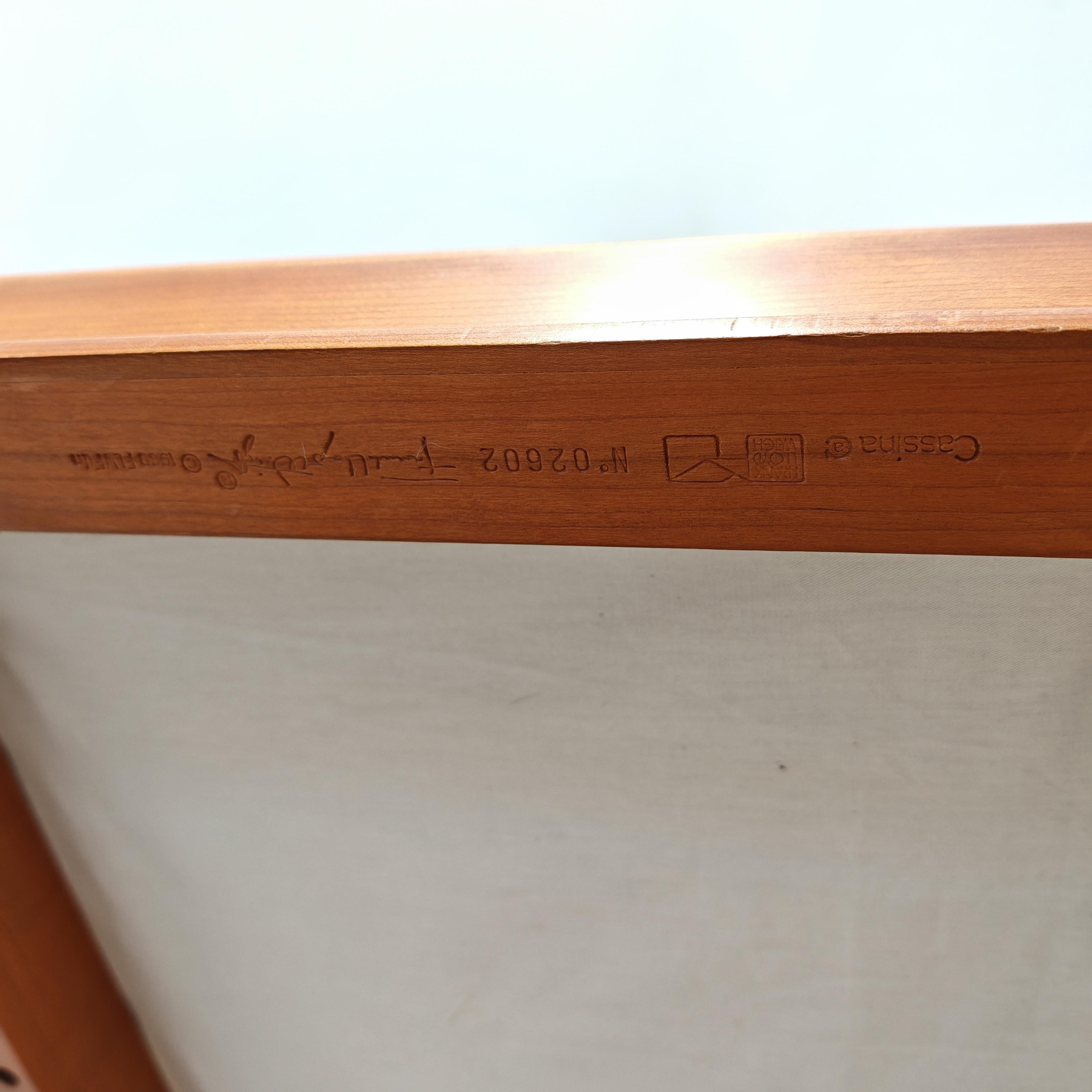 satz von 4 Coonley-Stühlen, Frank Lloyd Wright für Cassina 1989 im Angebot 10