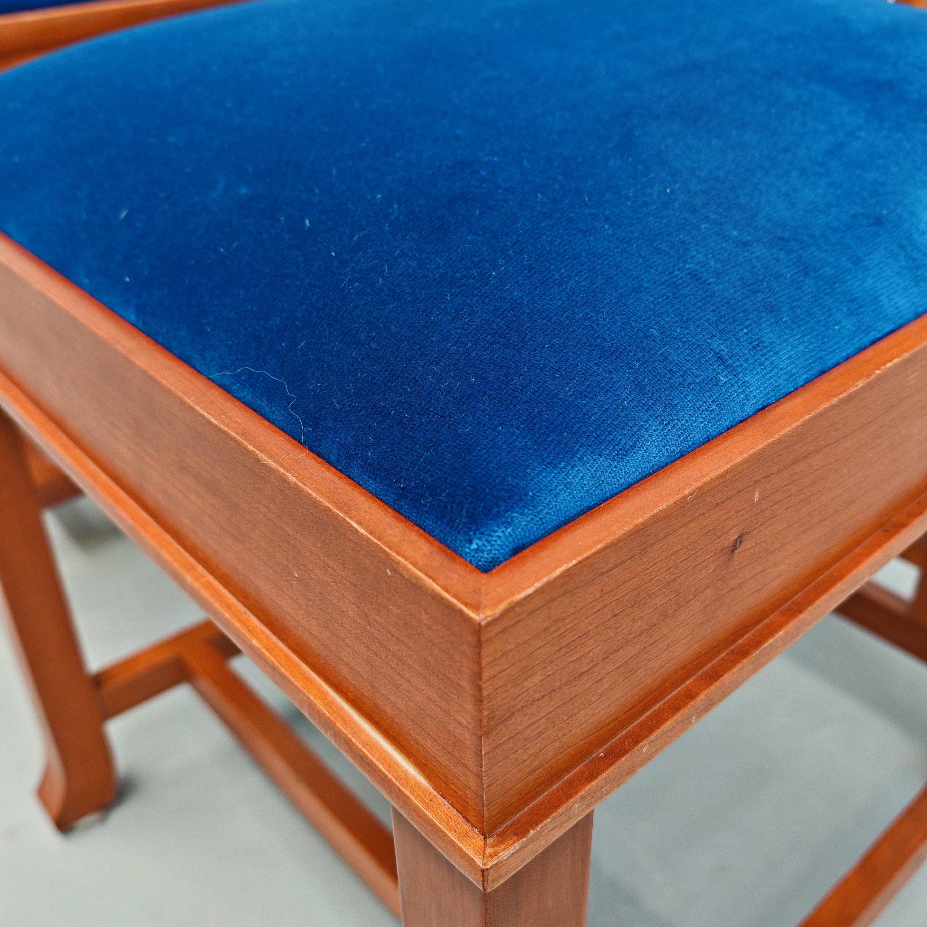 satz von 4 Coonley-Stühlen, Frank Lloyd Wright für Cassina 1989 (20th Century) im Angebot
