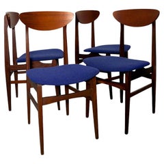 Ensemble de 4 chaises de salle à manger fabriquées par Farstrup, Danemark, années 1960. 