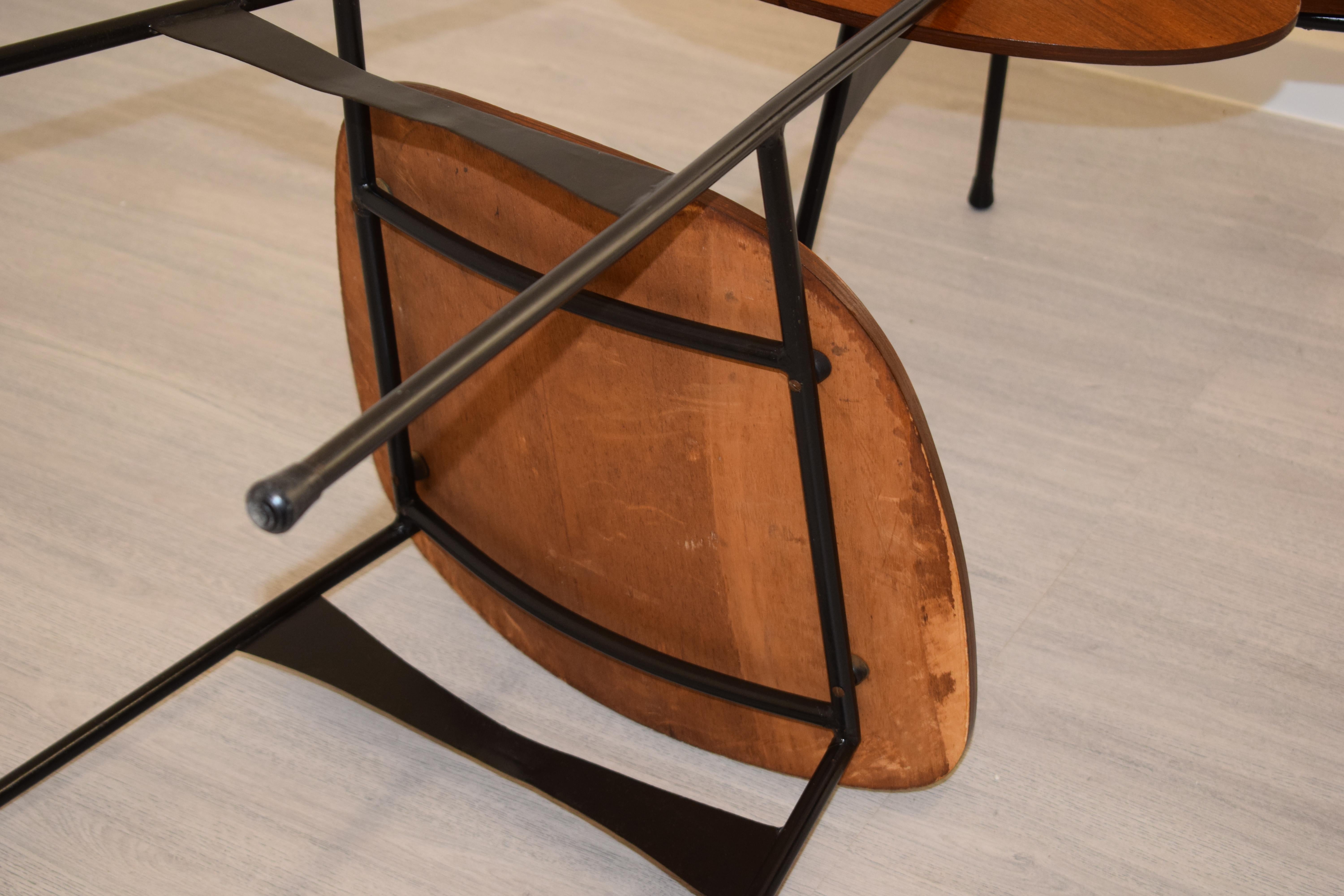 Set di 4 sedie- Ferro e legno curvato en vente 12