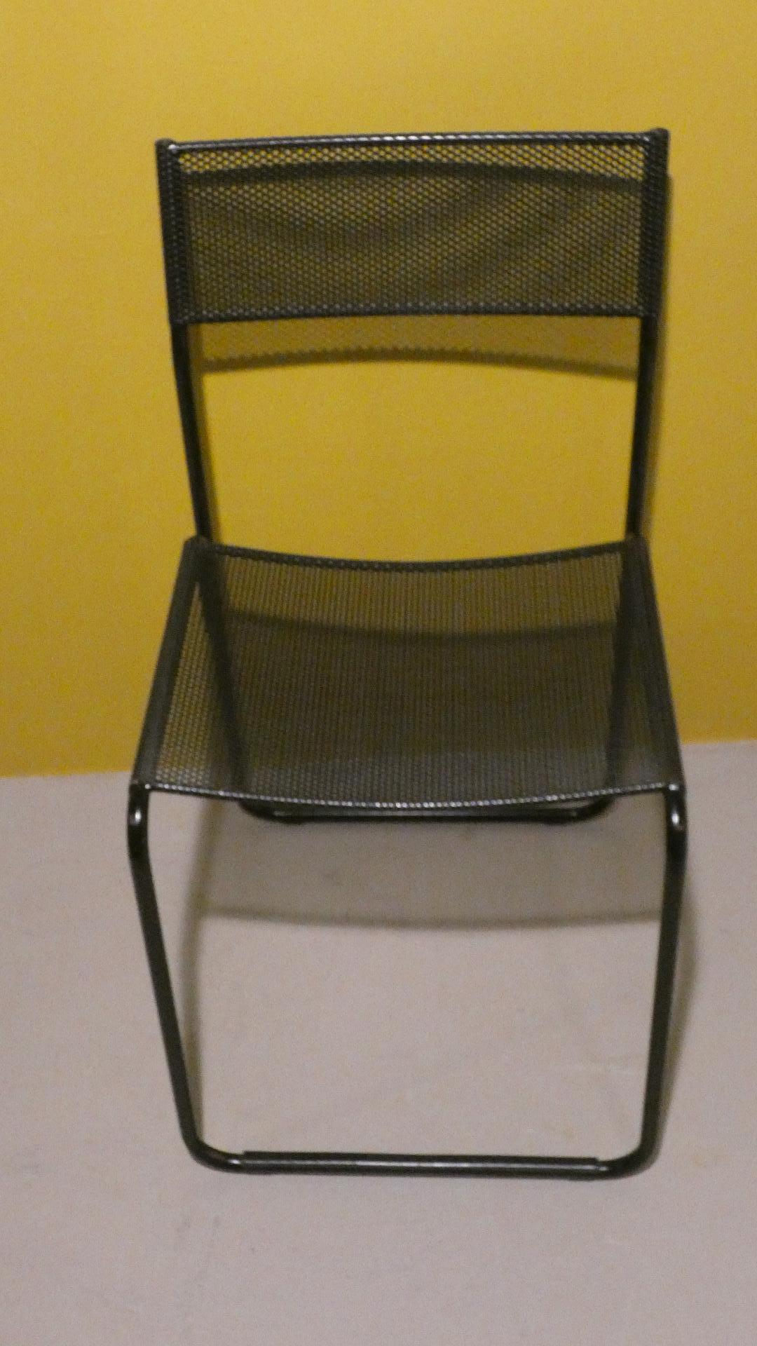 Italian Ensemble de 4 chaises Fly line, années 1980 en vente