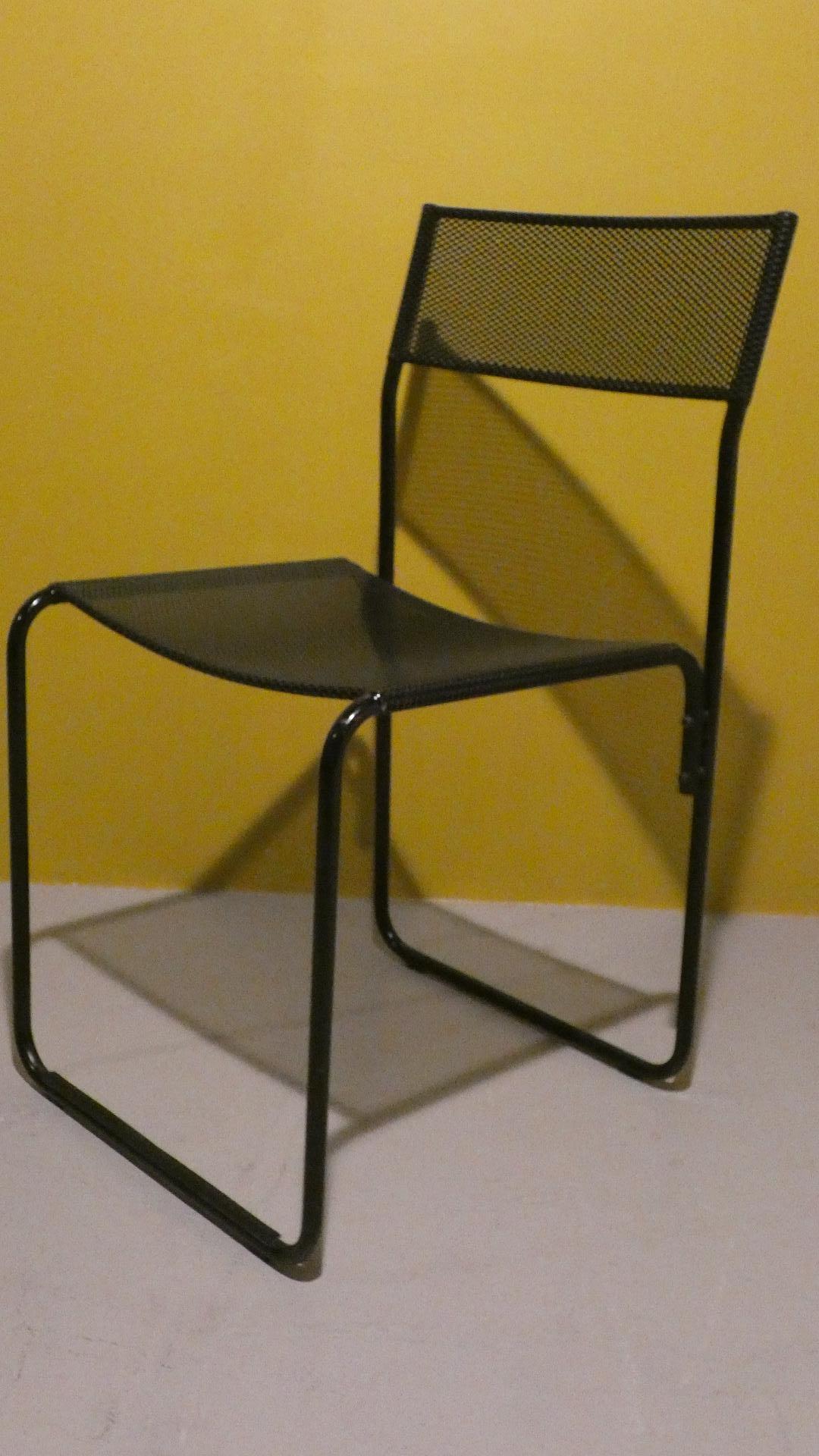 Autre Ensemble de 4 chaises Fly line, années 1980 en vente