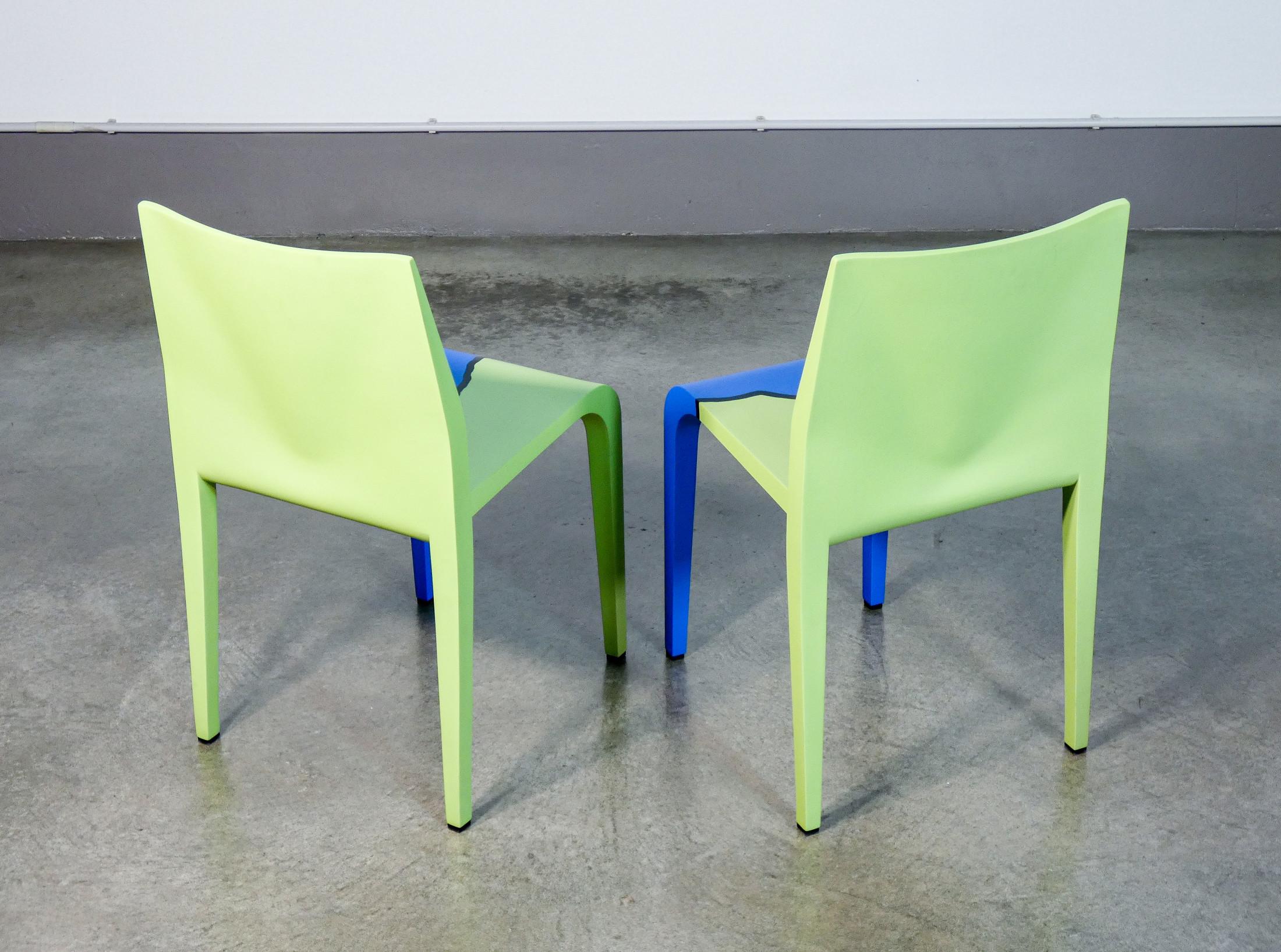 Set von 4 sedie Laleggera, Teil dell'opera „Mezzoterra Mezzomare“ von PISTOLETTO im Angebot 4