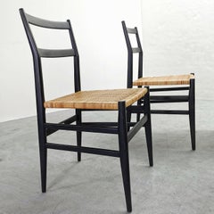 set di 4 sedie "leggera" disegnate da Gio Ponti per Cassina anni 60