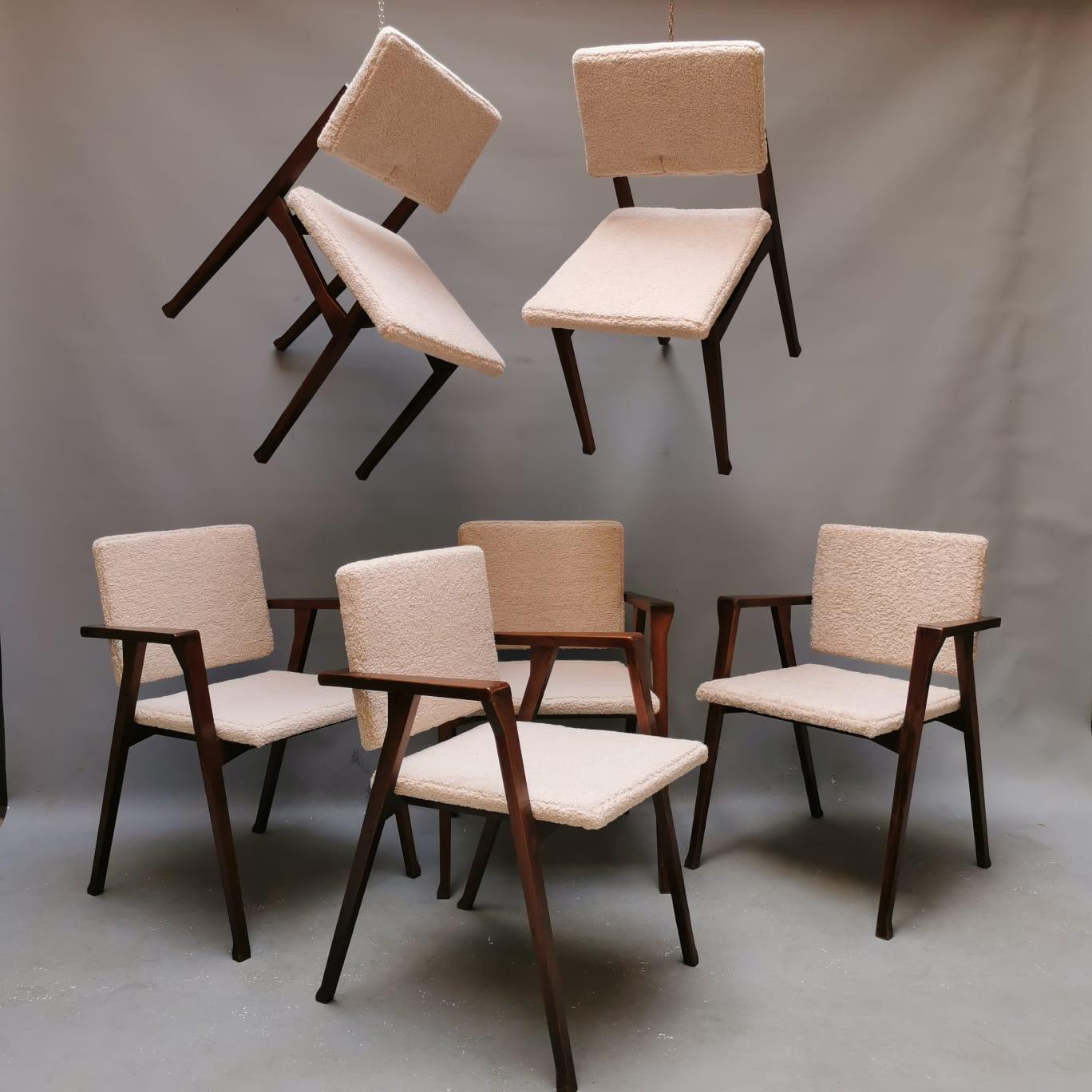 Set of 4 Luisa Chair e 2 Luisella Chair, Franco Albini, Poggi  In Excellent Condition In Milano, Lombardia