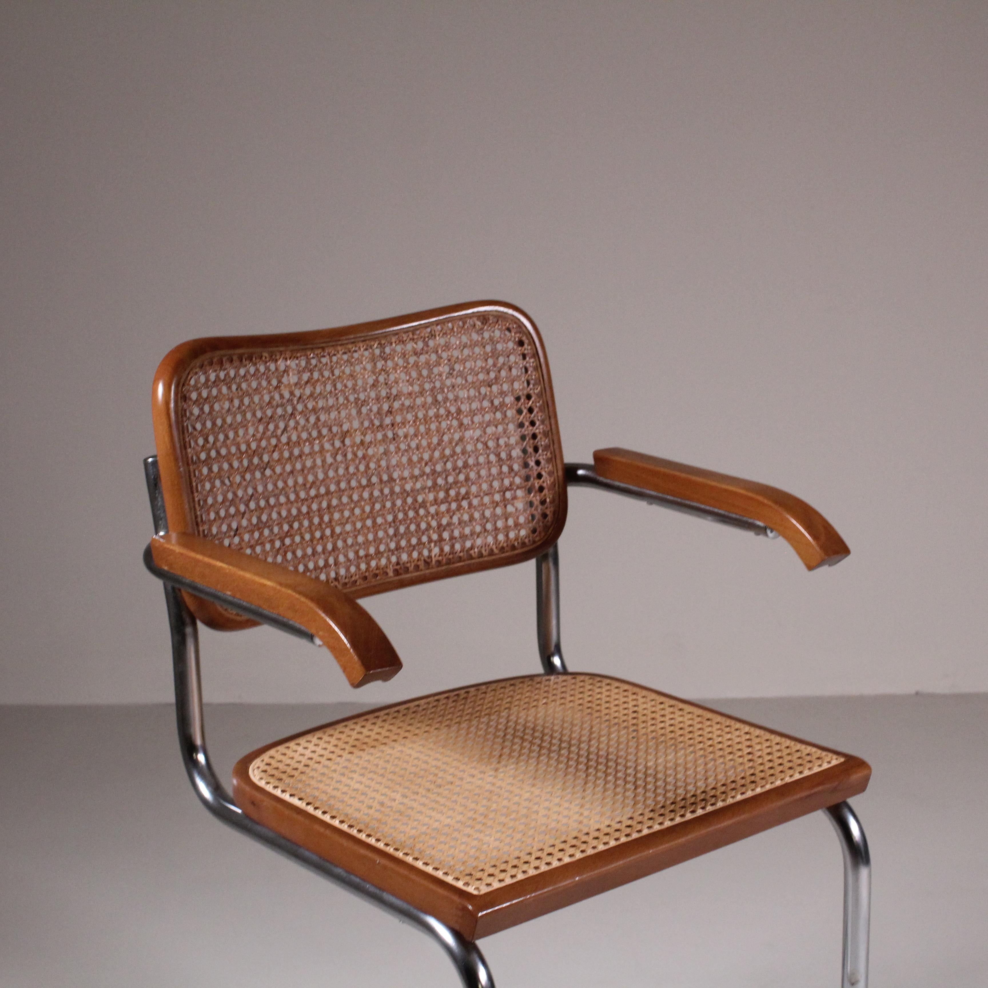 Satz von 4 Stühlen Modell Cesca, 1960 im Angebot 5