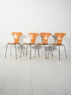 Set of 4 "Mosquito" chairs by Arne Jacobsen