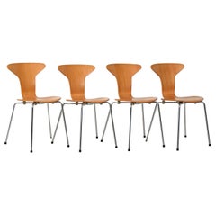 Set of 4 "Mosquito" chairs by Arne Jacobsen