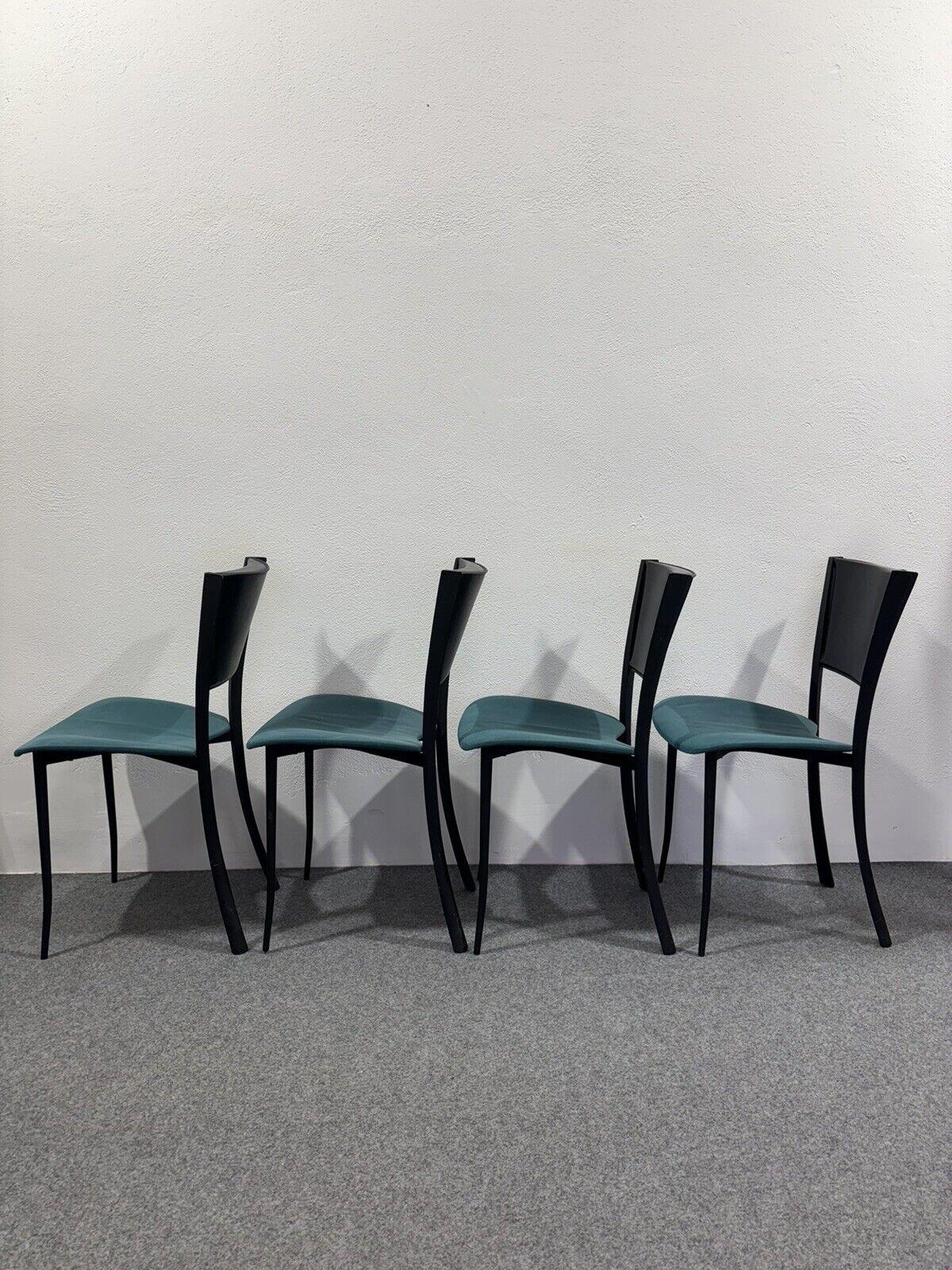 Italian Set Of 4 Postmodern Chairs Modern Design For Sale