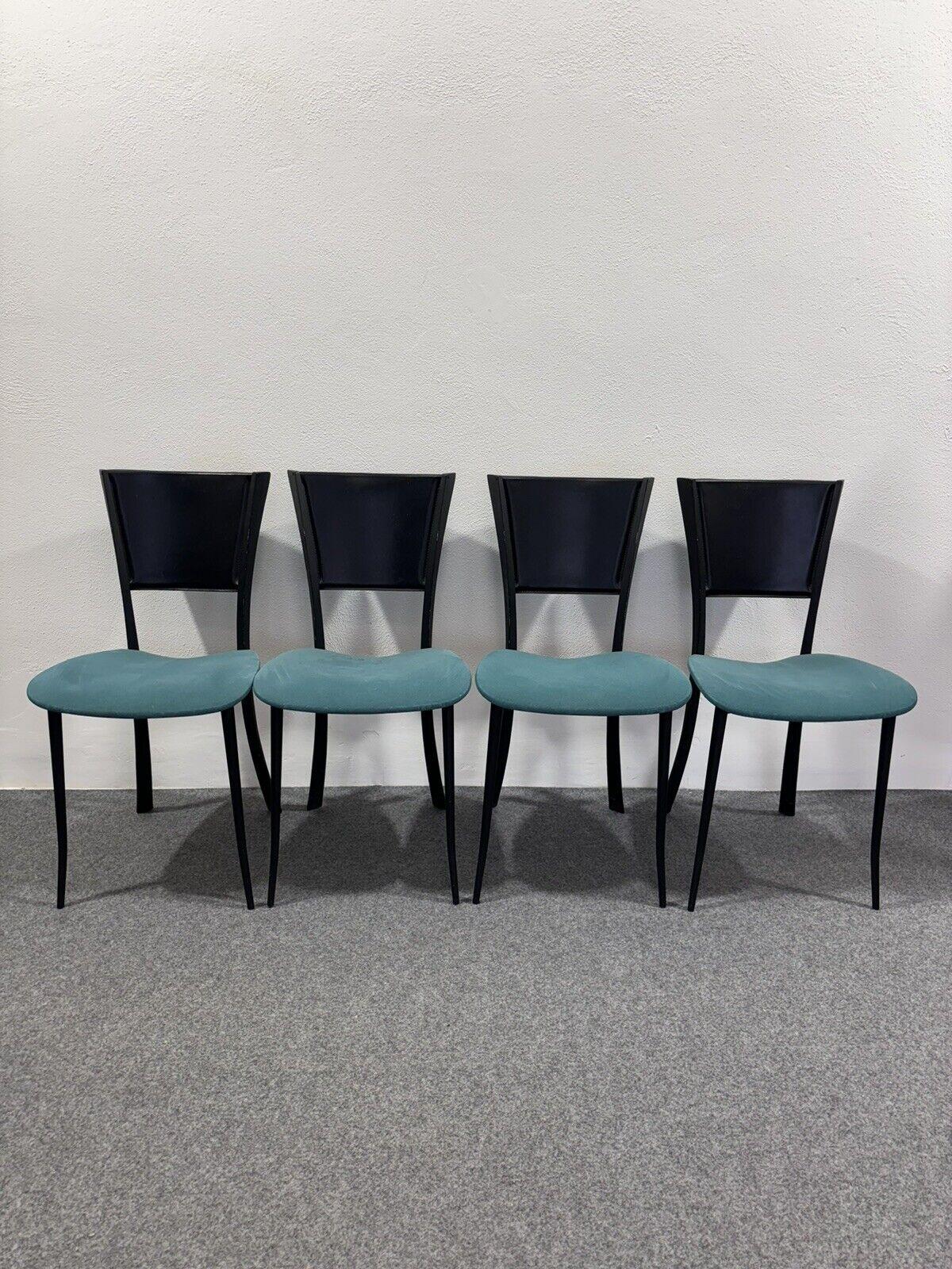 Set Of 4 Postmodern Chairs Modern Design In Good Condition For Sale In Taranto, IT