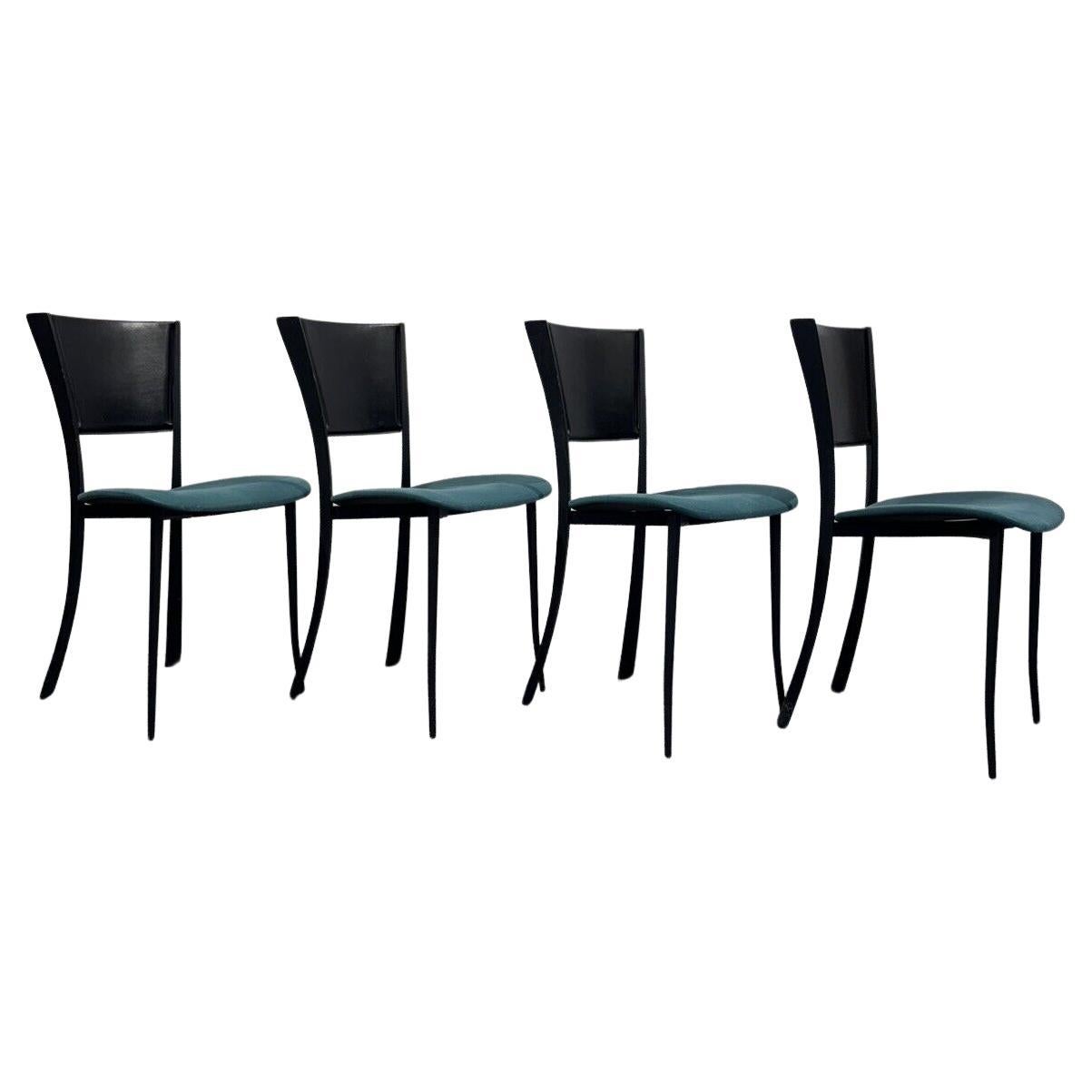 Set Of 4 Postmodern Chairs Modern Design For Sale
