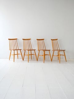 Juego de 4 sillas Fanett escandinavas de Ilmari Tapiovaara