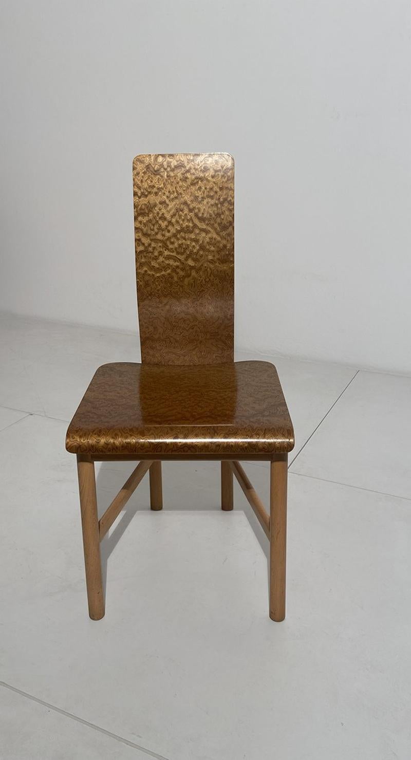 Mid-Century moderno Set di 4 sedie Vela di Enzo Mari prodotte da Driade nel 1977 in vendita