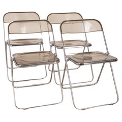 set di 4 sedie vintage anni 60 mod. Plia design G. Piretti per Anonima Castelli