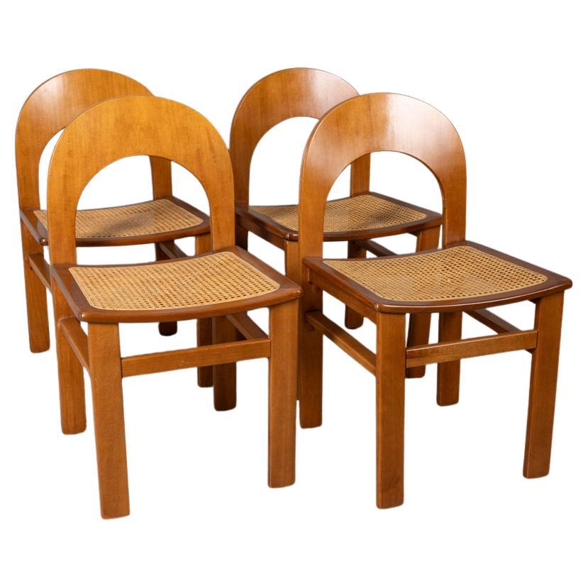 Set di 4 sedie vintage anni 70 modello Arcadia design A. Caraceni per Tagliabue