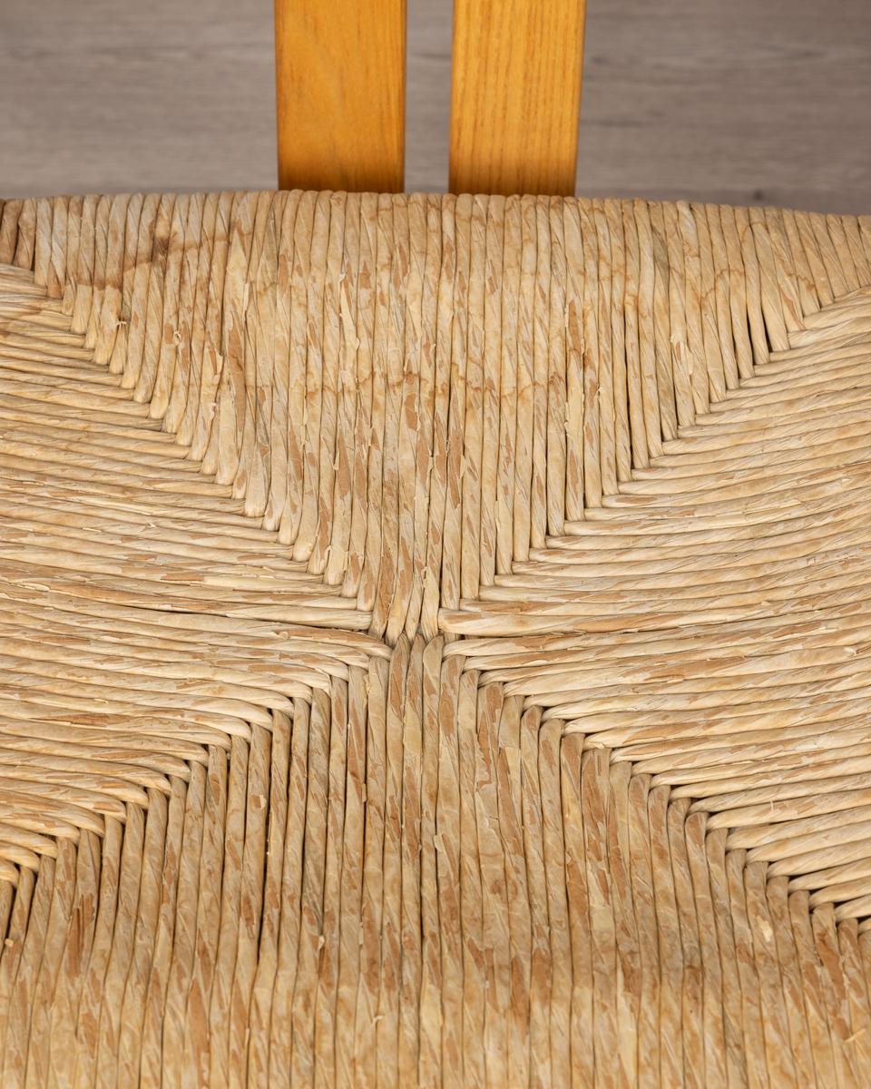 Late 20th Century Set di 4 sedie vintage anni 80 in legno di Rovere design Danese in vendita