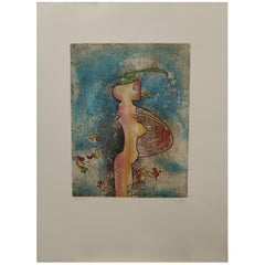 Set of 5 lithographs by Sebastian Matta "Los 5 destacados" , 1976