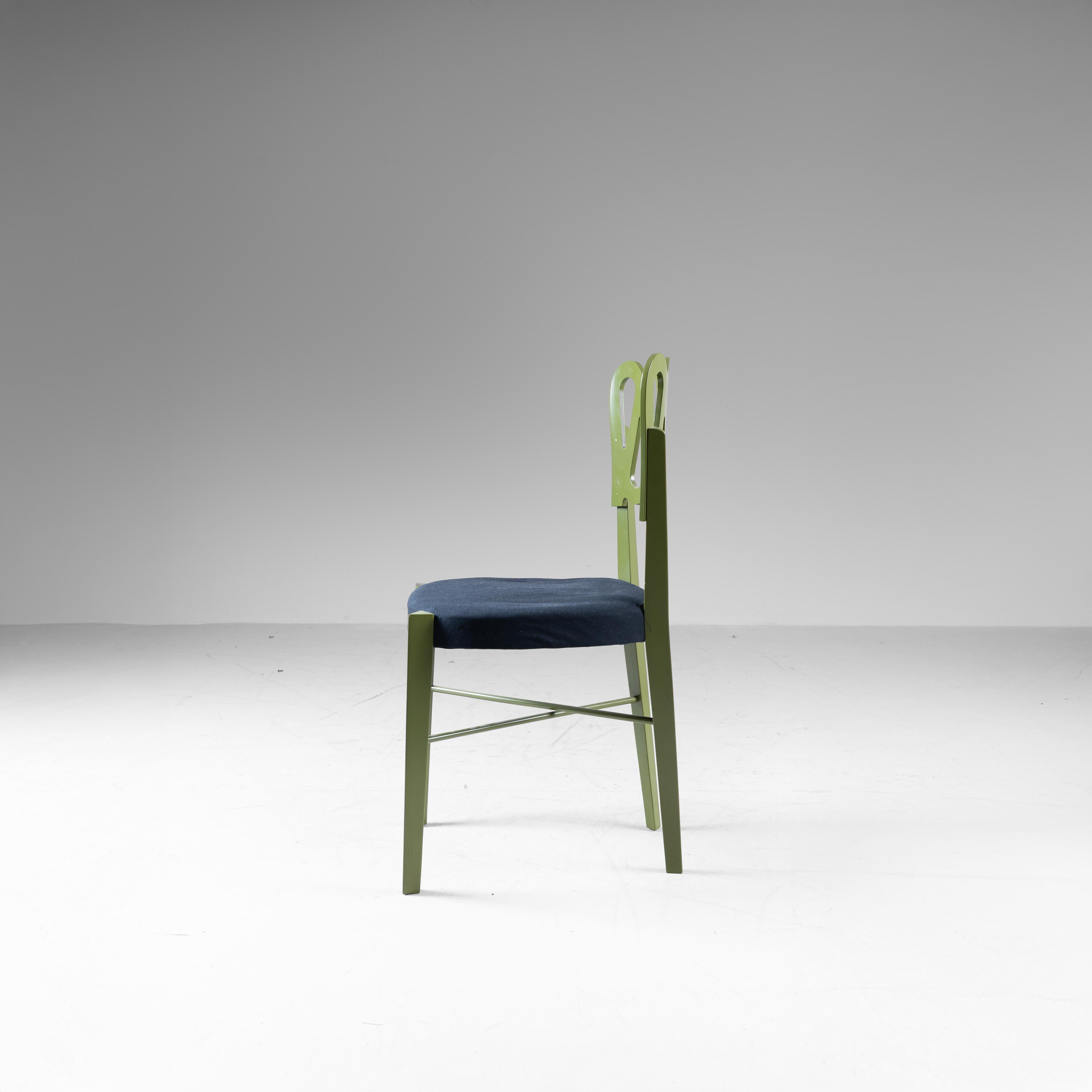 Tessuto Set di 5 sedie Mod. 969, Gio Ponti,  Montina, 1969 in vendita