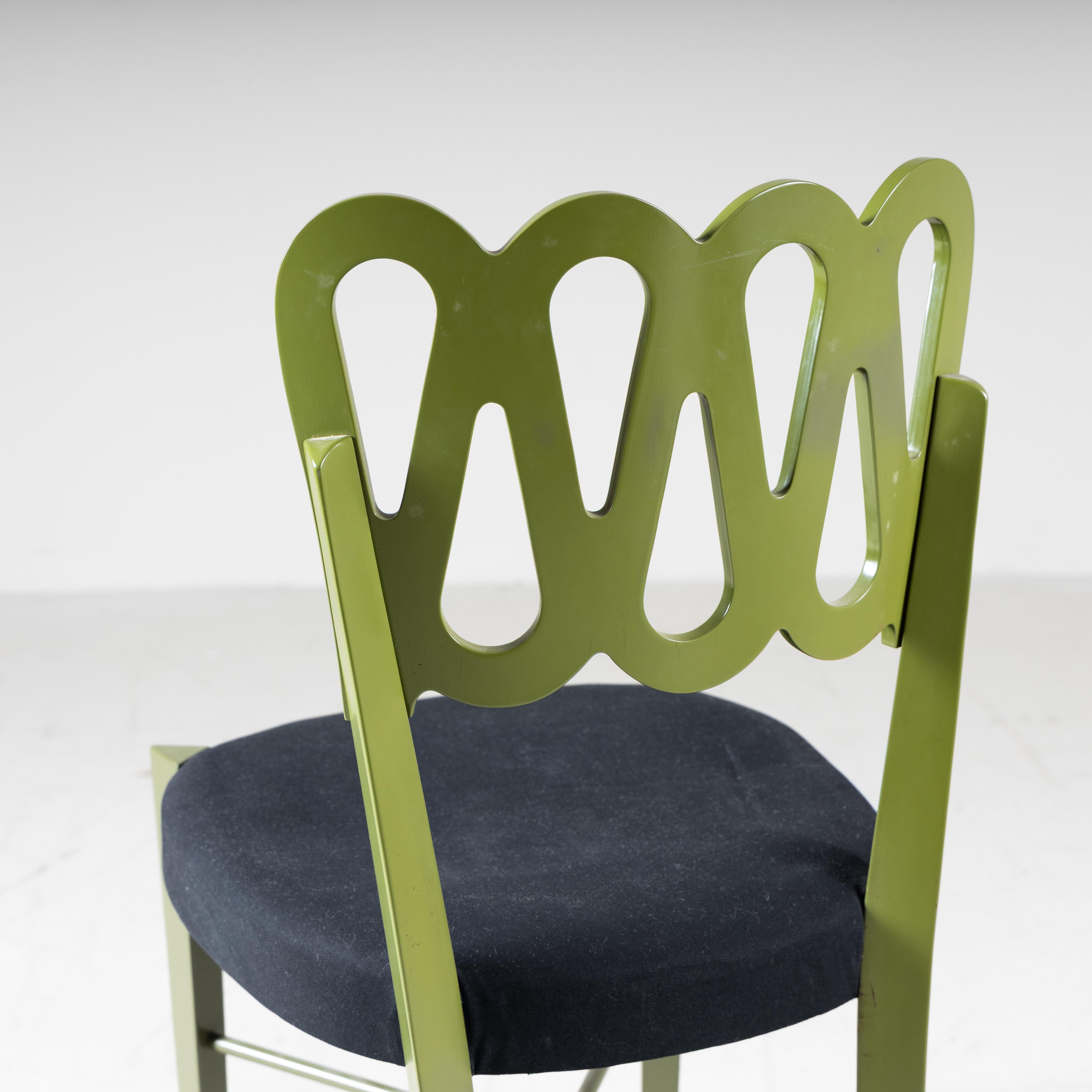Set di 5 sedie Mod. 969, Gio Ponti,  Montina, 1969 in vendita 2