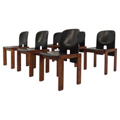 set di 6 sedie "121" Cassina di Afra e Tobia Scarpa design italiano 60s