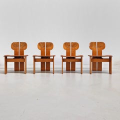 ensemble de 6 chaises 'Africa' par Afra et Tobia Scarpa pour MAXALTO ANNI années 70