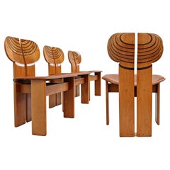 6 Stühle 'Africa' von Afra und Tobia Scarpa für MAXALTO ANNI 70s