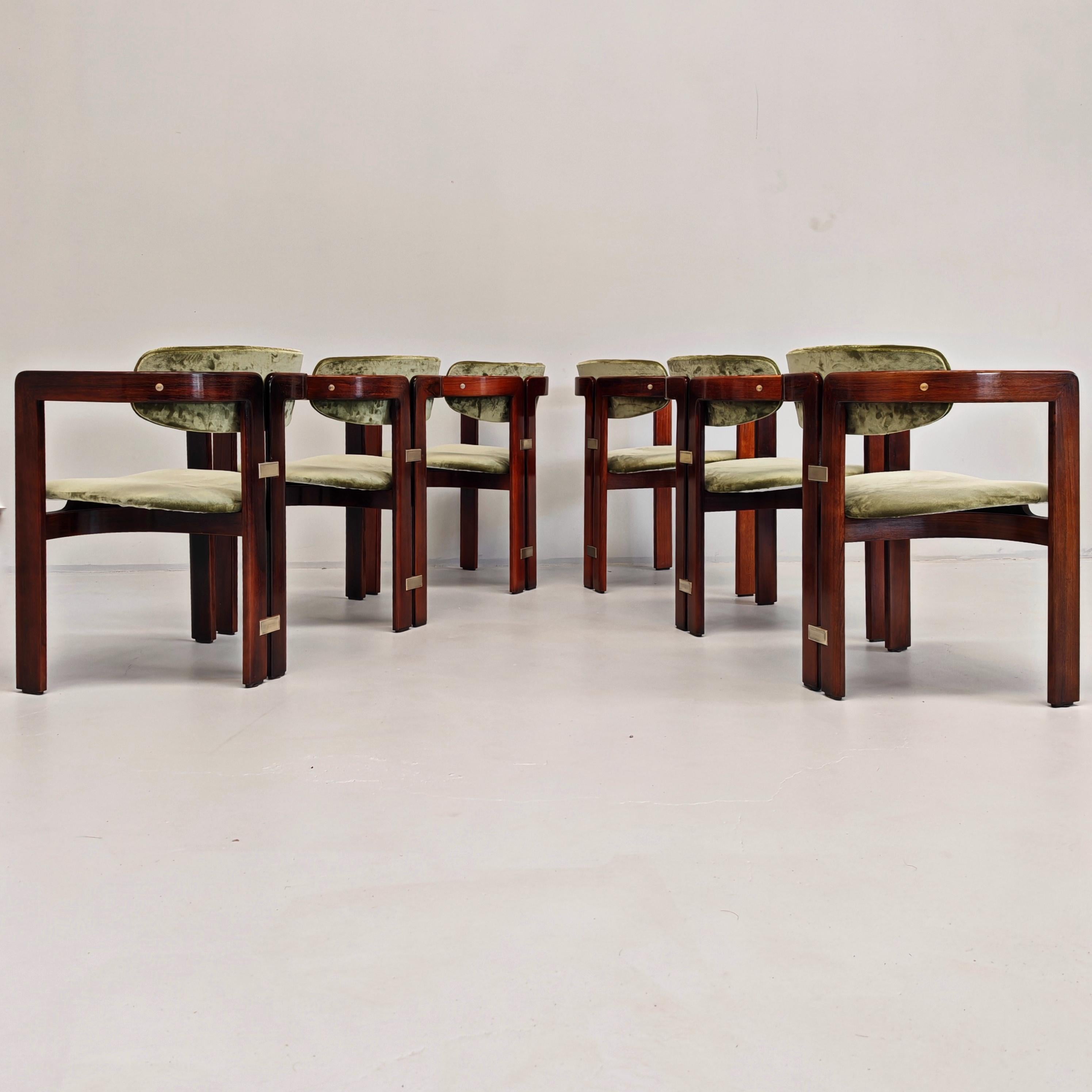 Mid-Century Modern set of 6 chairs 70s 