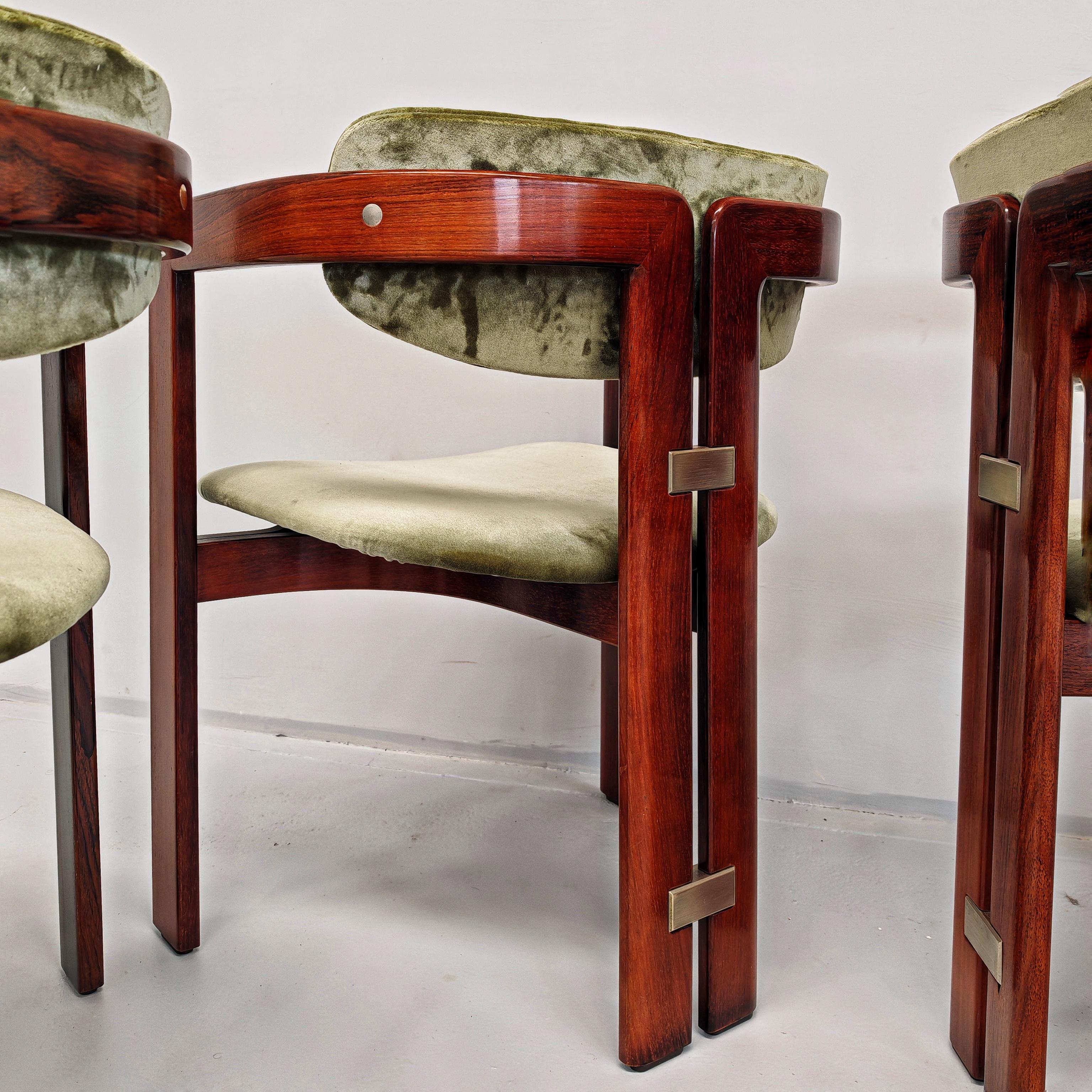 Italian set of 6 chairs 70s 