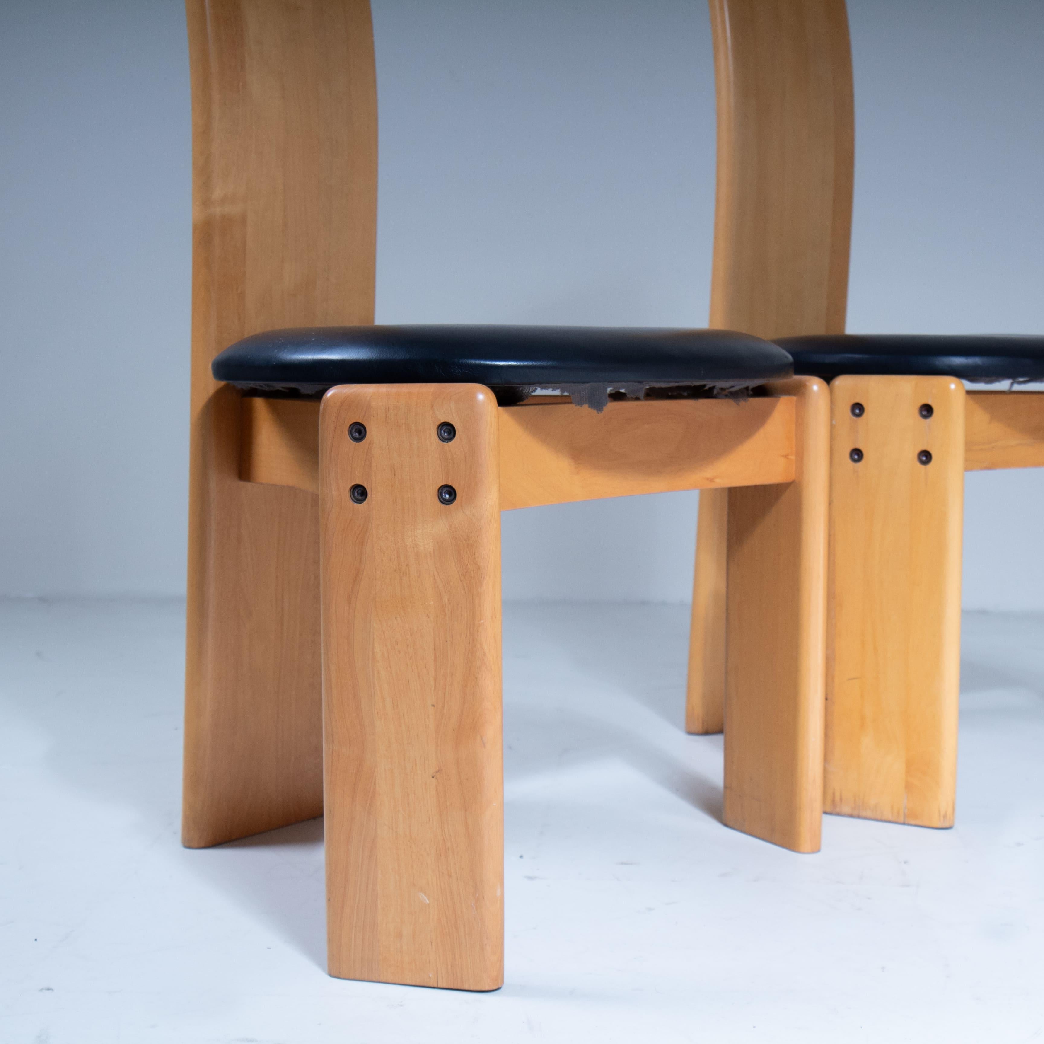 Set of 6 chairs, attributed to Mario Marenco, Mobilgirgi, 1970 For Sale 3