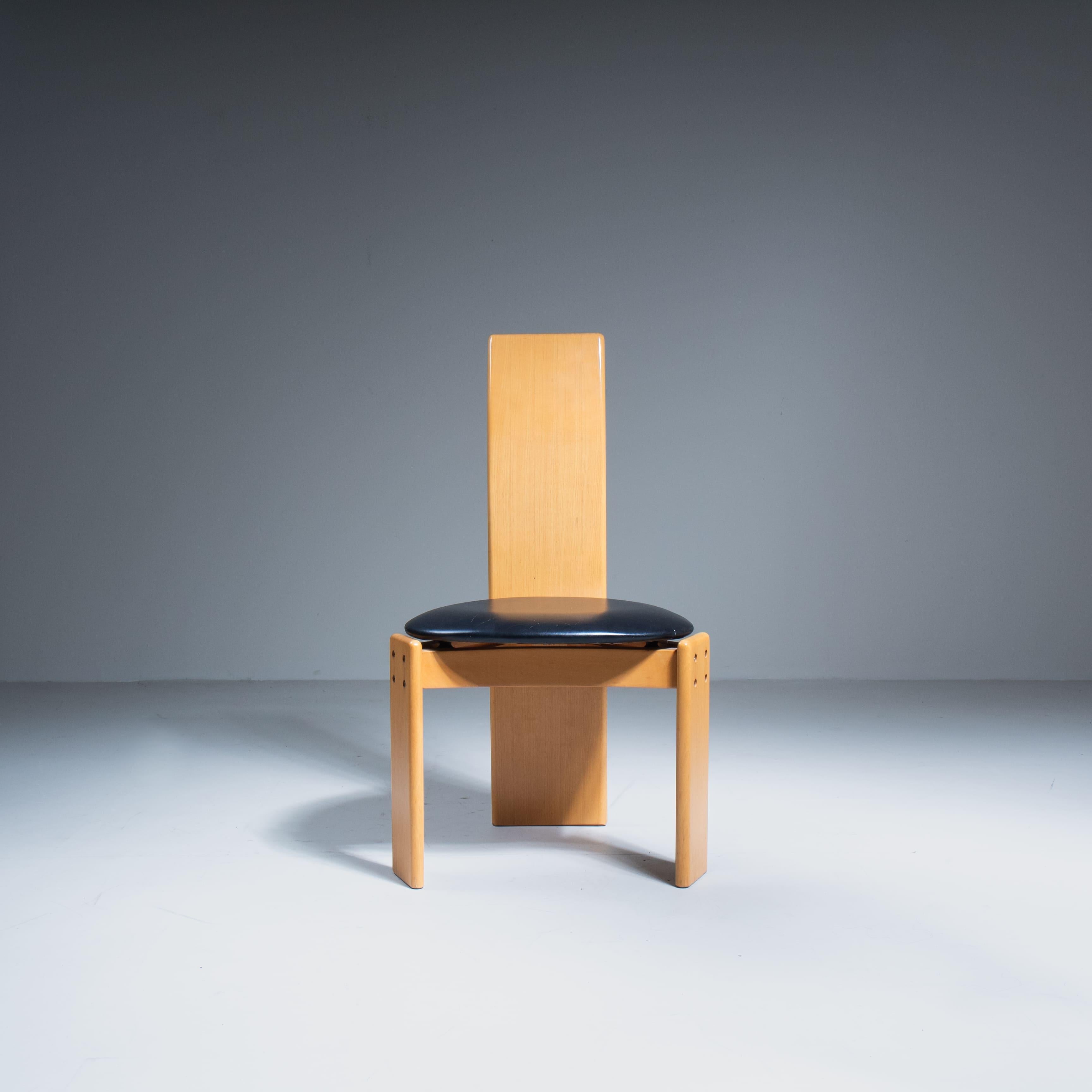 Set of 6 chairs, attributed to Mario Marenco, Mobilgirgi, 1970 For Sale 4
