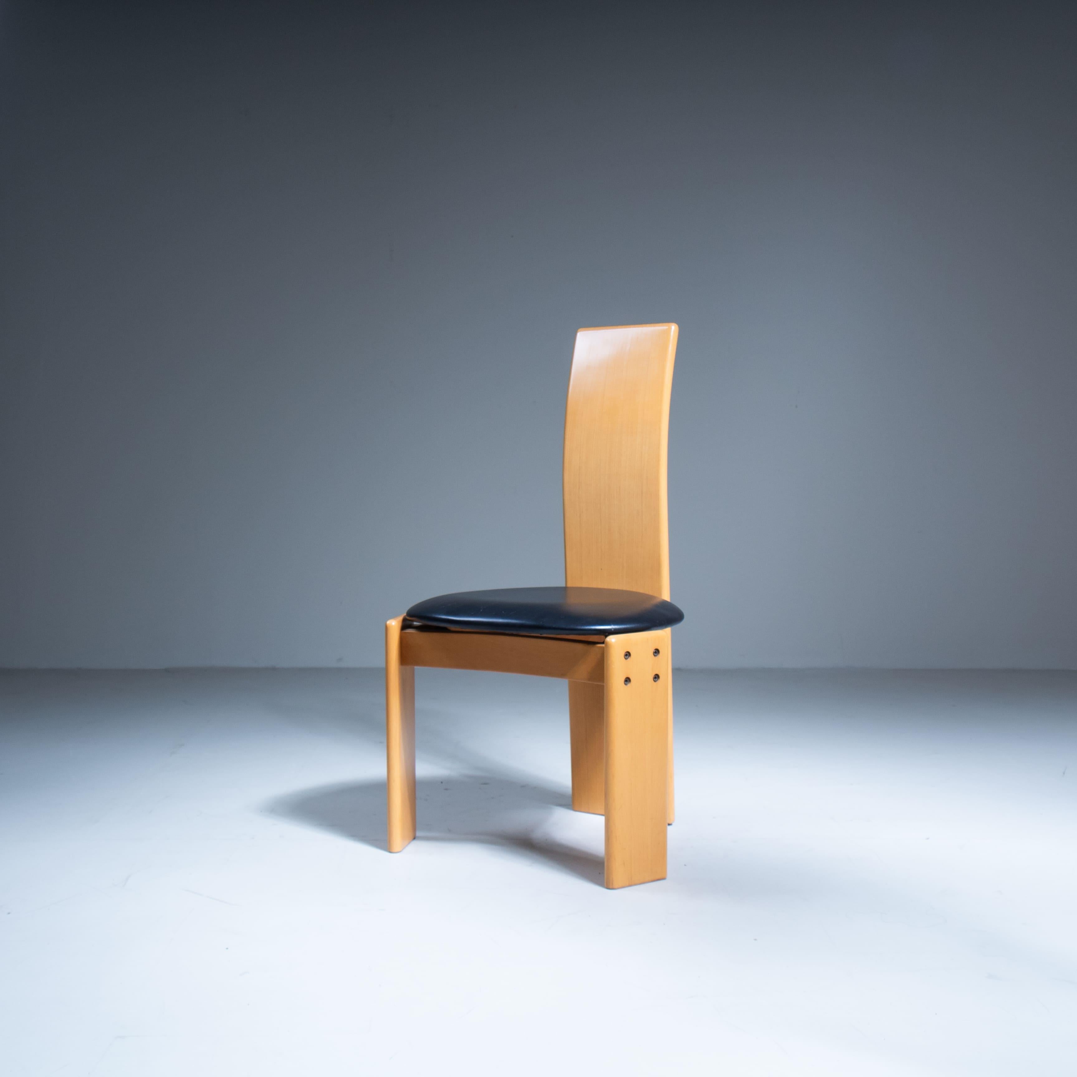 Set of 6 chairs, attributed to Mario Marenco, Mobilgirgi, 1970 For Sale 5