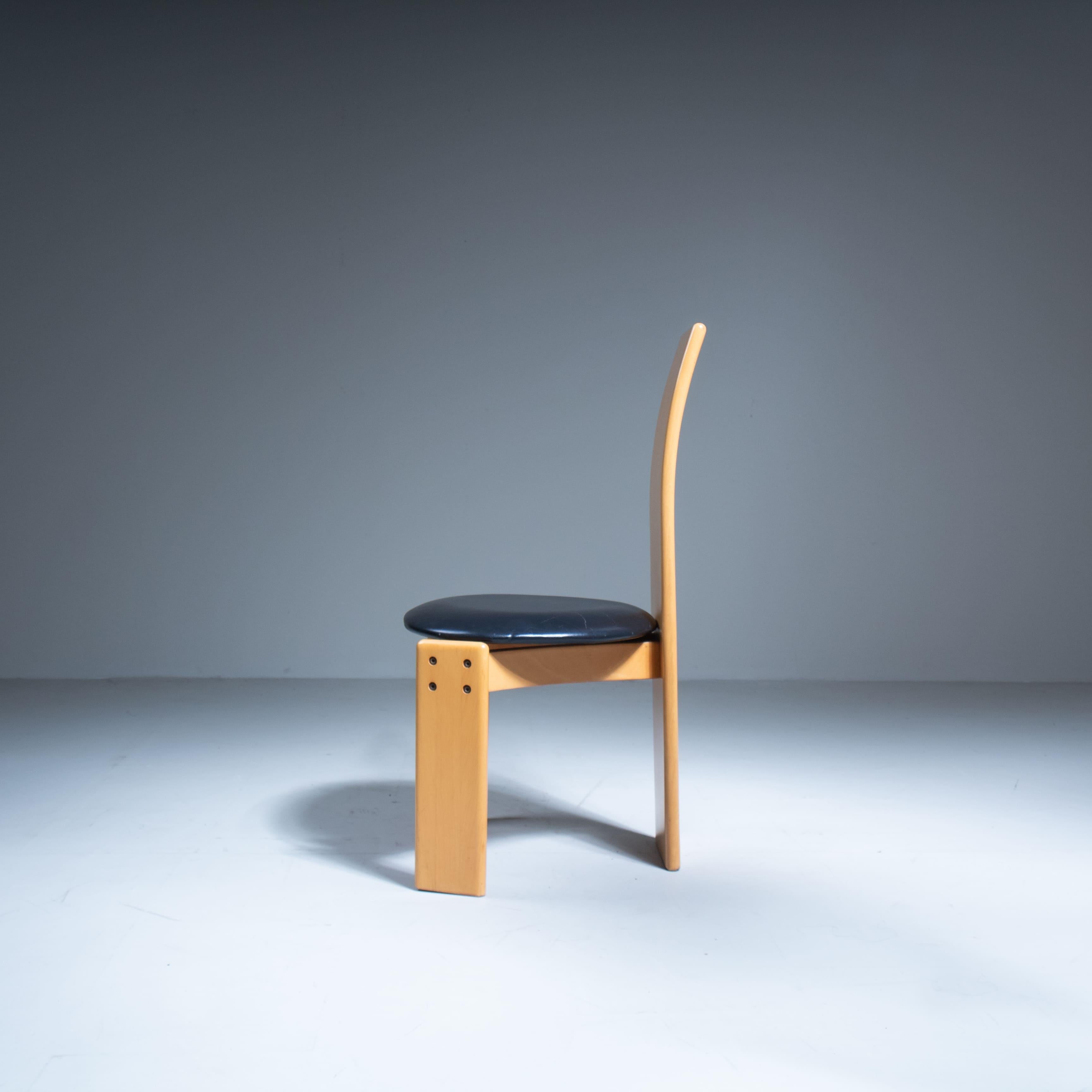 Set of 6 chairs, attributed to Mario Marenco, Mobilgirgi, 1970 For Sale 6
