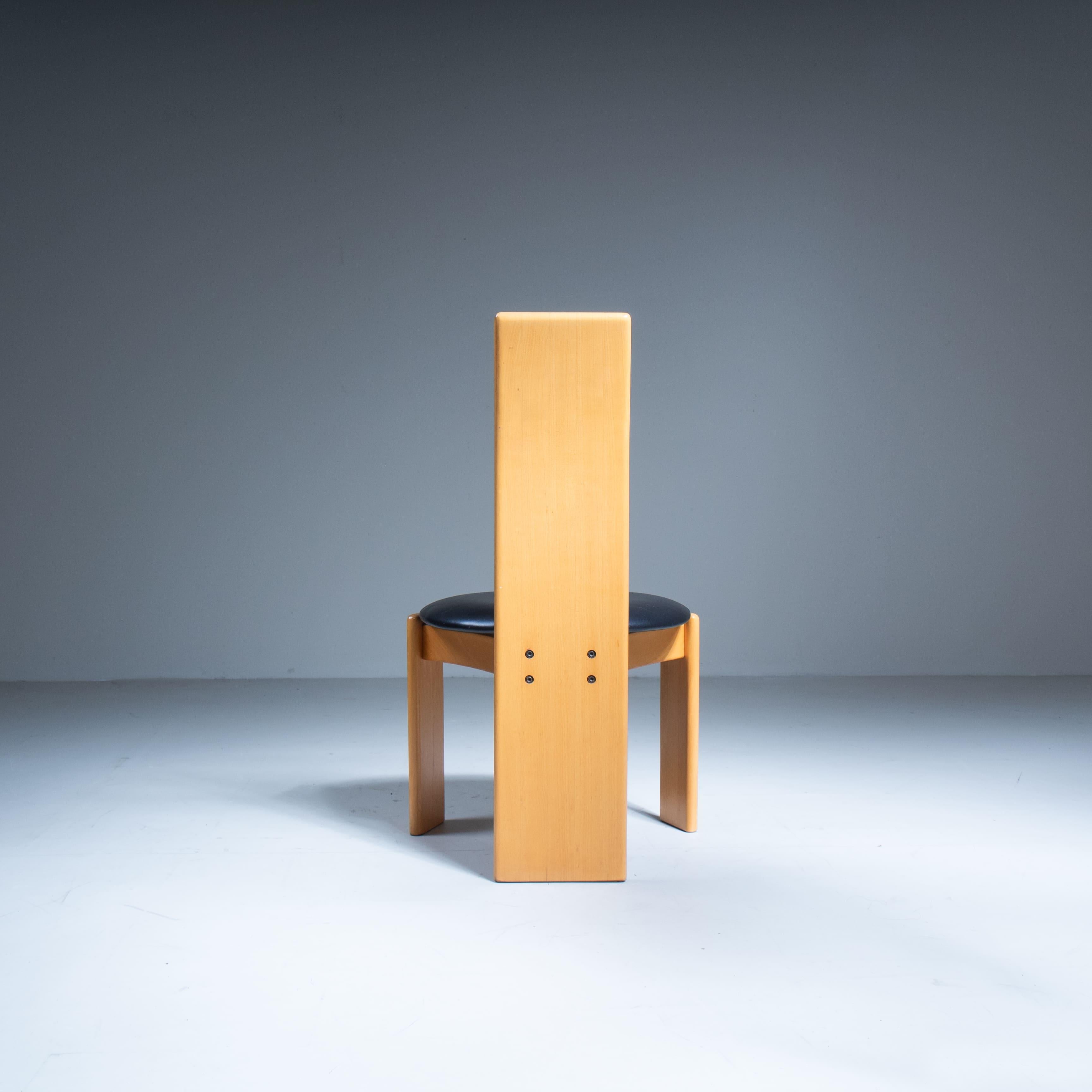 Set of 6 chairs, attributed to Mario Marenco, Mobilgirgi, 1970 For Sale 7