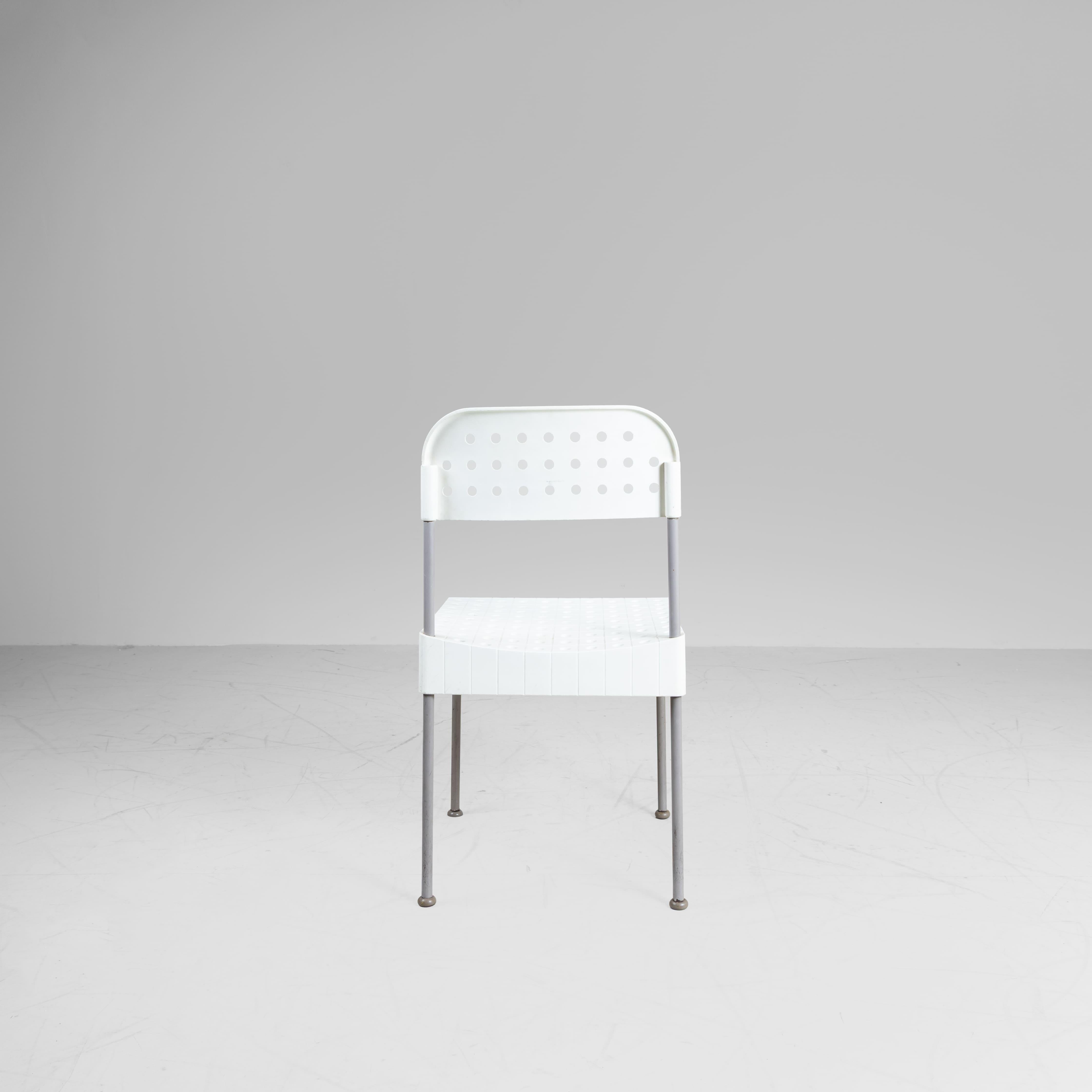 Postmoderno Set di 6 sedie Box, Enzo Mari, 1976 in vendita