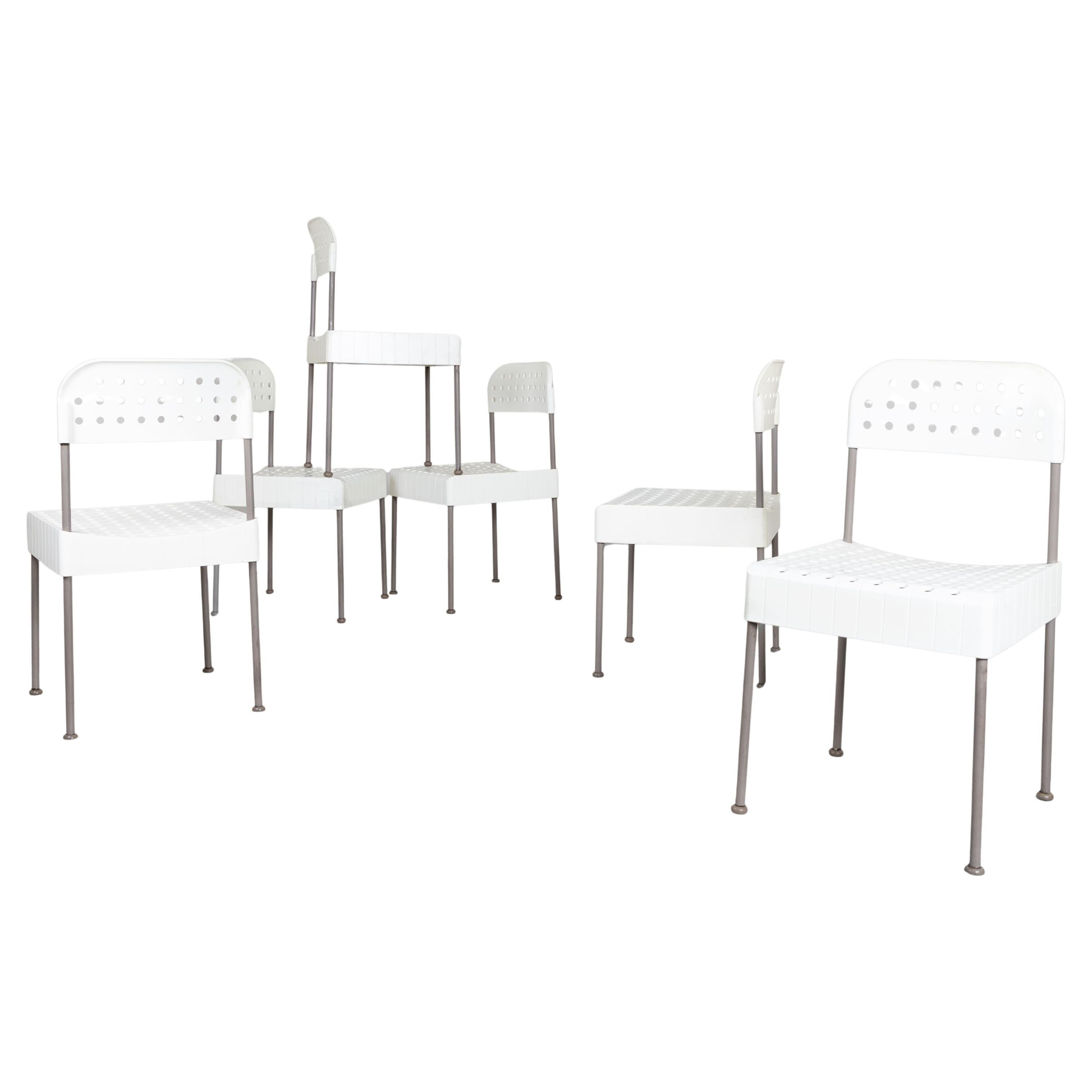 Set di 6 sedie Box, Enzo Mari, 1976 in vendita