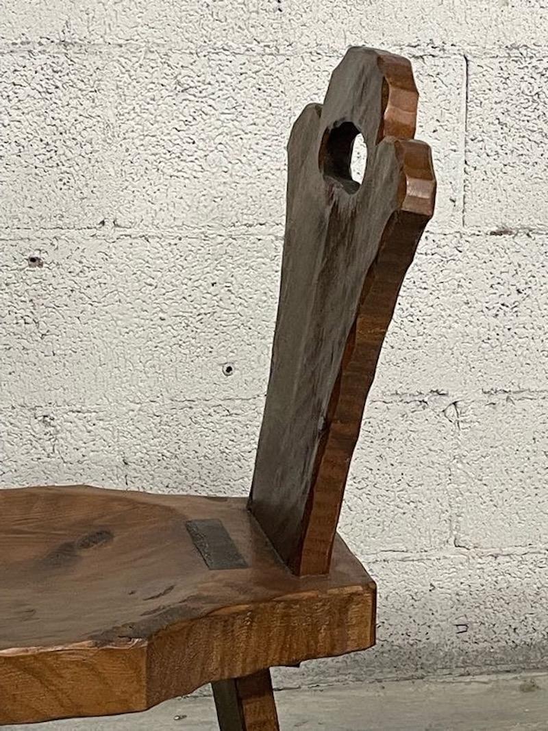 Set of 6 brutalist chairs from the 1960s For Sale 6