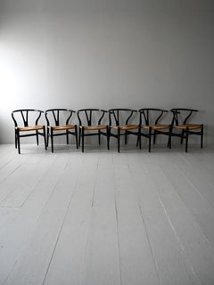 Ensemble de 6 chaises CH24 de Hans Wegner