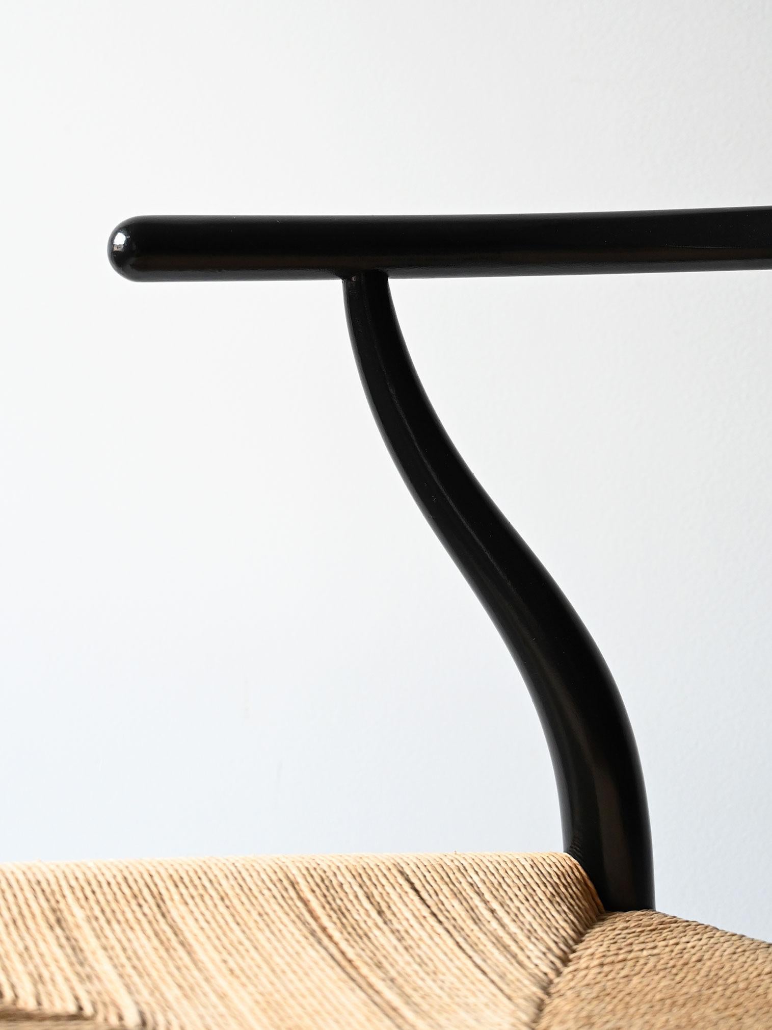 Mid-20th Century Ensemble de 6 chaises CH24 de Hans Wegner en vente