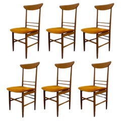 Satz von 6 dänischen Design-Esszimmerstühlen aus den 1960er Jahren