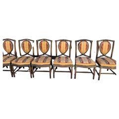Set of 6 Bamboo Dining Chairs from Gasparucci Italo, 1970s
