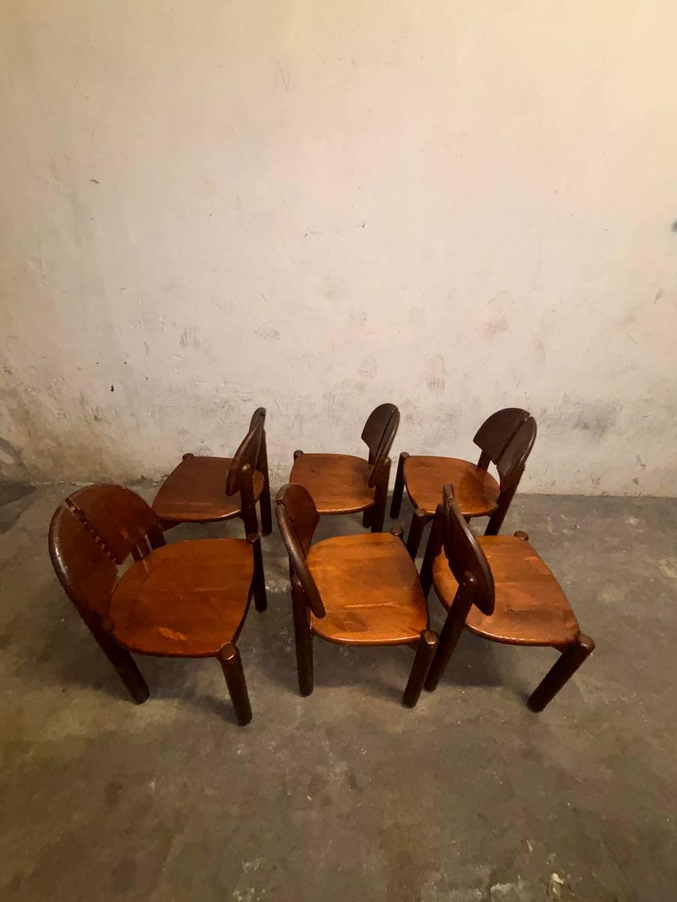 Mid-Century Modern Ensemble de 6 chaises de salle à manger Rainer Daumiller en vente