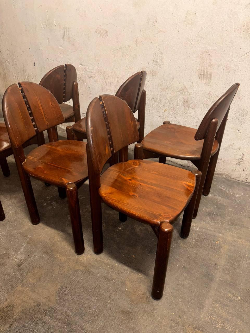 Fait main Ensemble de 6 chaises de salle à manger Rainer Daumiller en vente